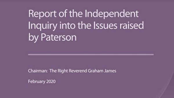 Cover of Paterson Inquiry report